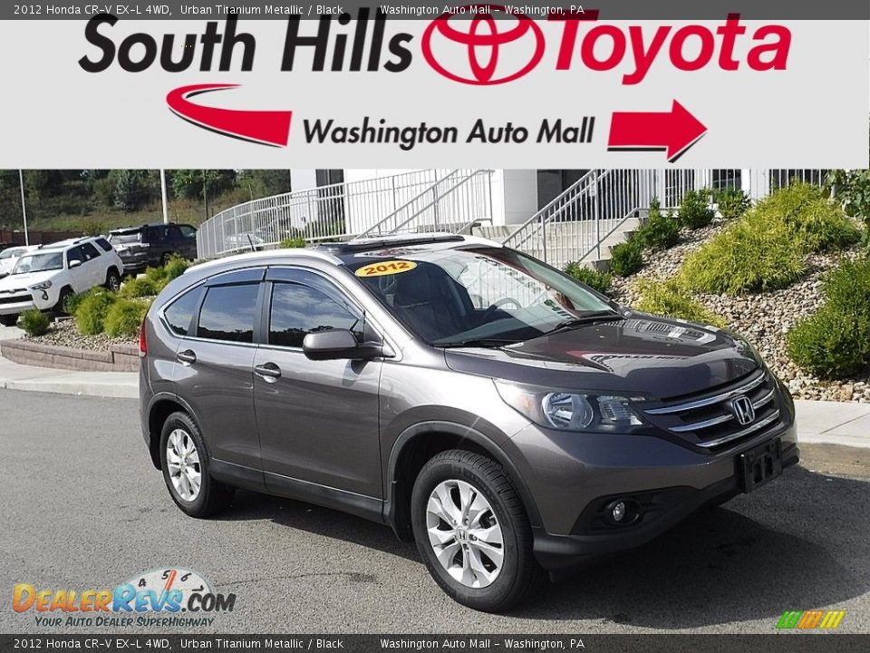 2012 Honda CR-V EX-L 4WD Urban Titanium Metallic / Black Photo #1
