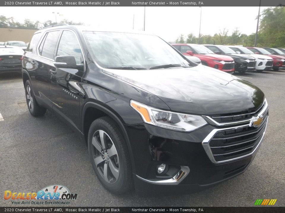 2020 Chevrolet Traverse LT AWD Mosaic Black Metallic / Jet Black Photo #7