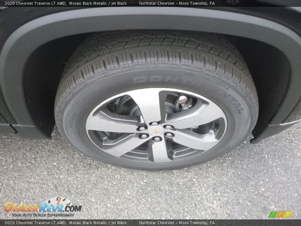 2020 Chevrolet Traverse LT AWD Mosaic Black Metallic / Jet Black Photo #9