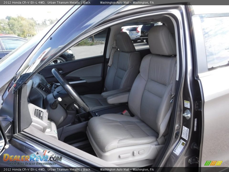 2012 Honda CR-V EX-L 4WD Urban Titanium Metallic / Black Photo #12
