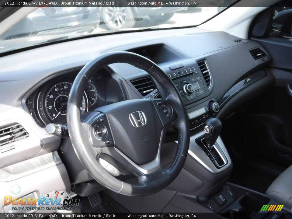 2012 Honda CR-V EX-L 4WD Urban Titanium Metallic / Black Photo #14