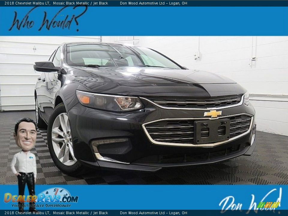 2018 Chevrolet Malibu LT Mosaic Black Metallic / Jet Black Photo #1