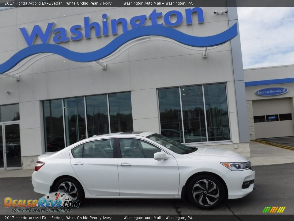 2017 Honda Accord EX-L Sedan White Orchid Pearl / Ivory Photo #2