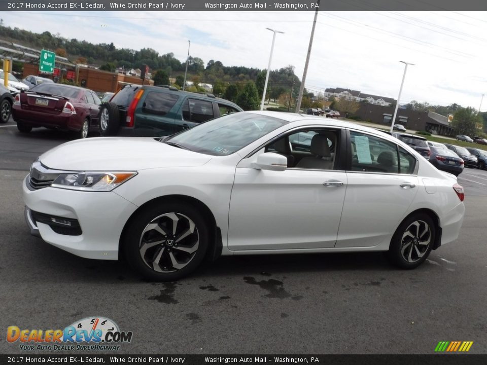 2017 Honda Accord EX-L Sedan White Orchid Pearl / Ivory Photo #7