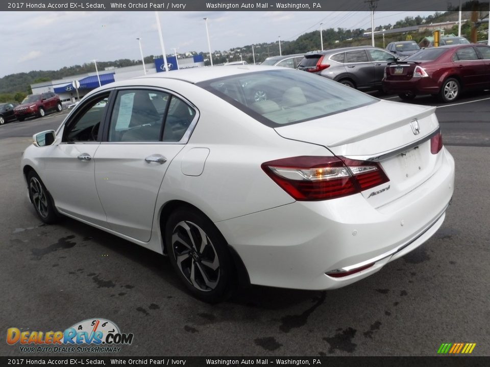 2017 Honda Accord EX-L Sedan White Orchid Pearl / Ivory Photo #8
