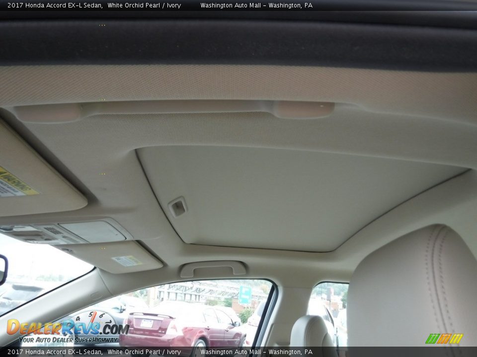 2017 Honda Accord EX-L Sedan White Orchid Pearl / Ivory Photo #11