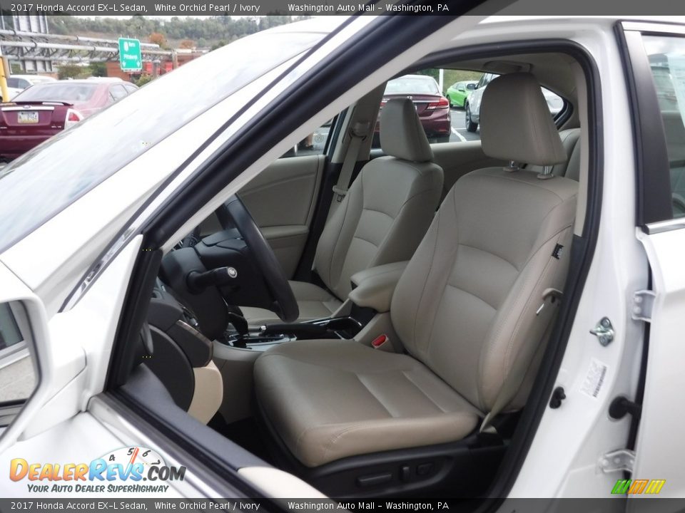 2017 Honda Accord EX-L Sedan White Orchid Pearl / Ivory Photo #12