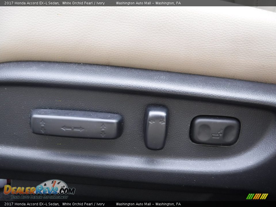 2017 Honda Accord EX-L Sedan White Orchid Pearl / Ivory Photo #13