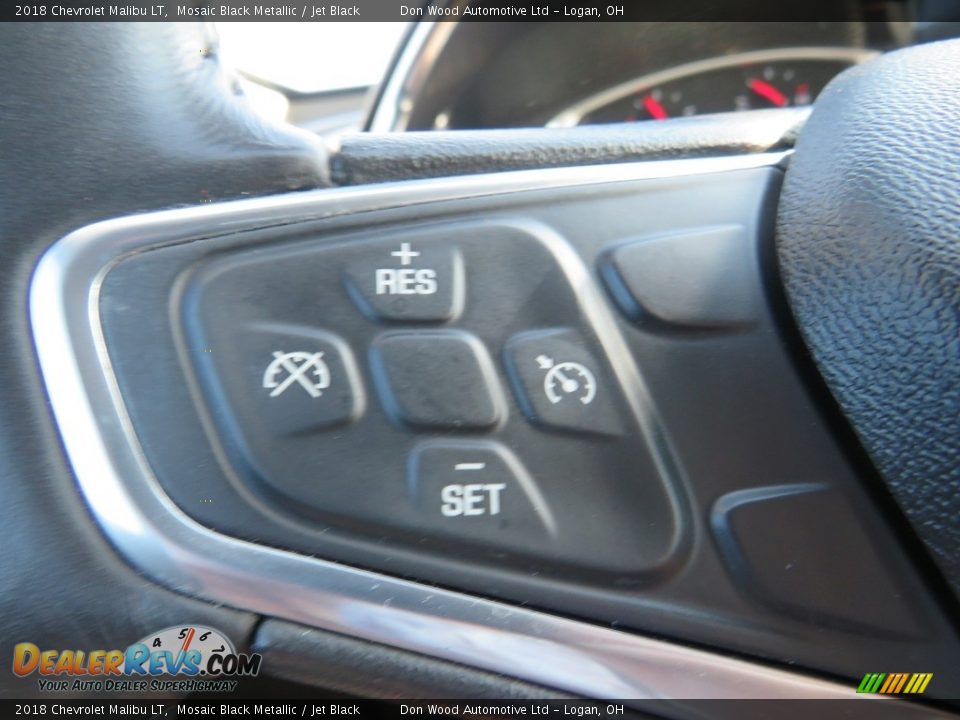 2018 Chevrolet Malibu LT Mosaic Black Metallic / Jet Black Photo #22