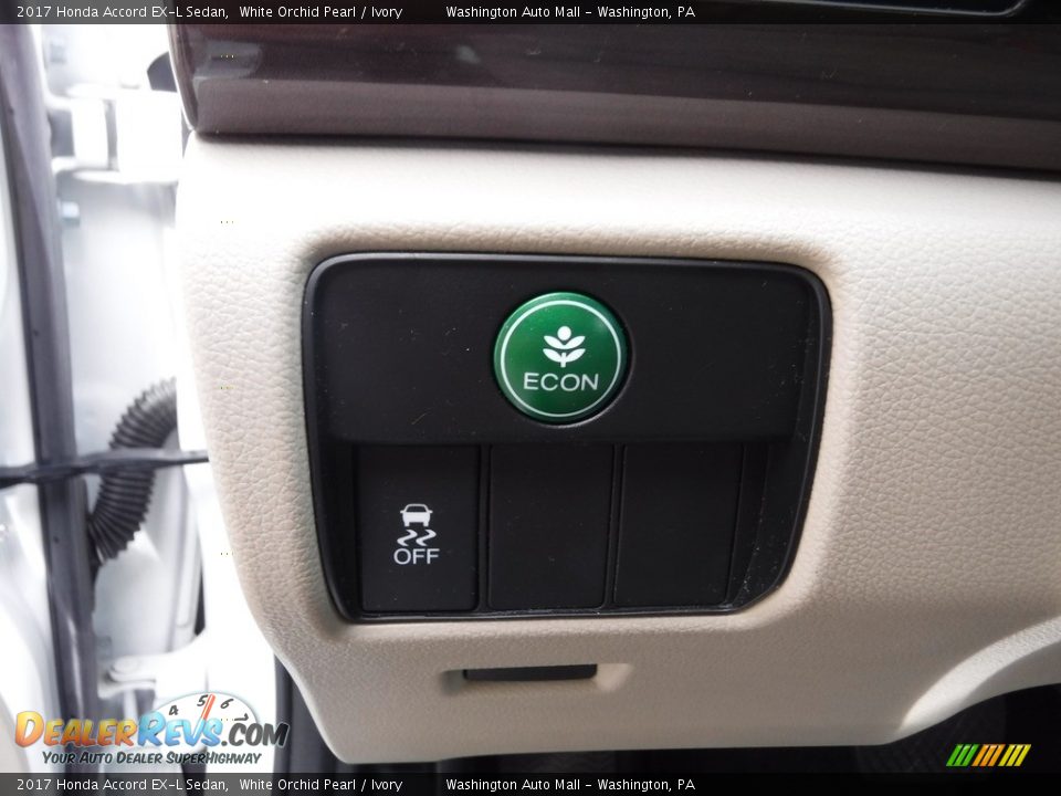 2017 Honda Accord EX-L Sedan White Orchid Pearl / Ivory Photo #15