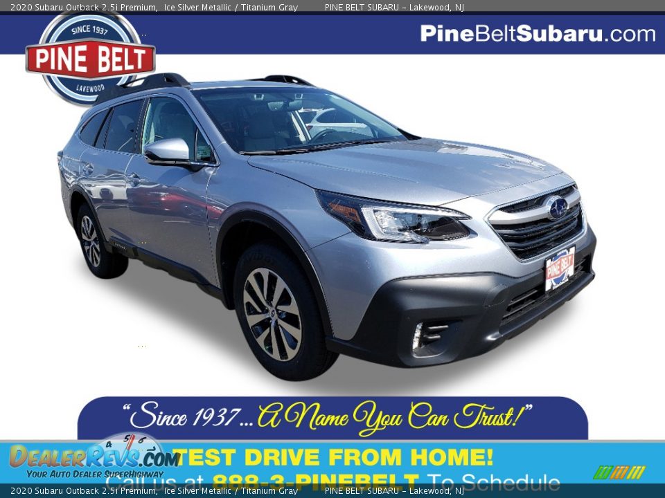 2020 Subaru Outback 2.5i Premium Ice Silver Metallic / Titanium Gray Photo #1