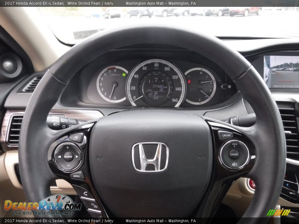 2017 Honda Accord EX-L Sedan White Orchid Pearl / Ivory Photo #21