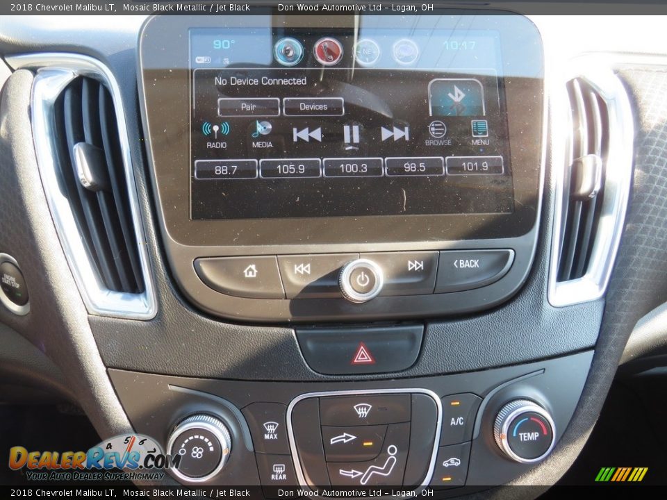 2018 Chevrolet Malibu LT Mosaic Black Metallic / Jet Black Photo #25