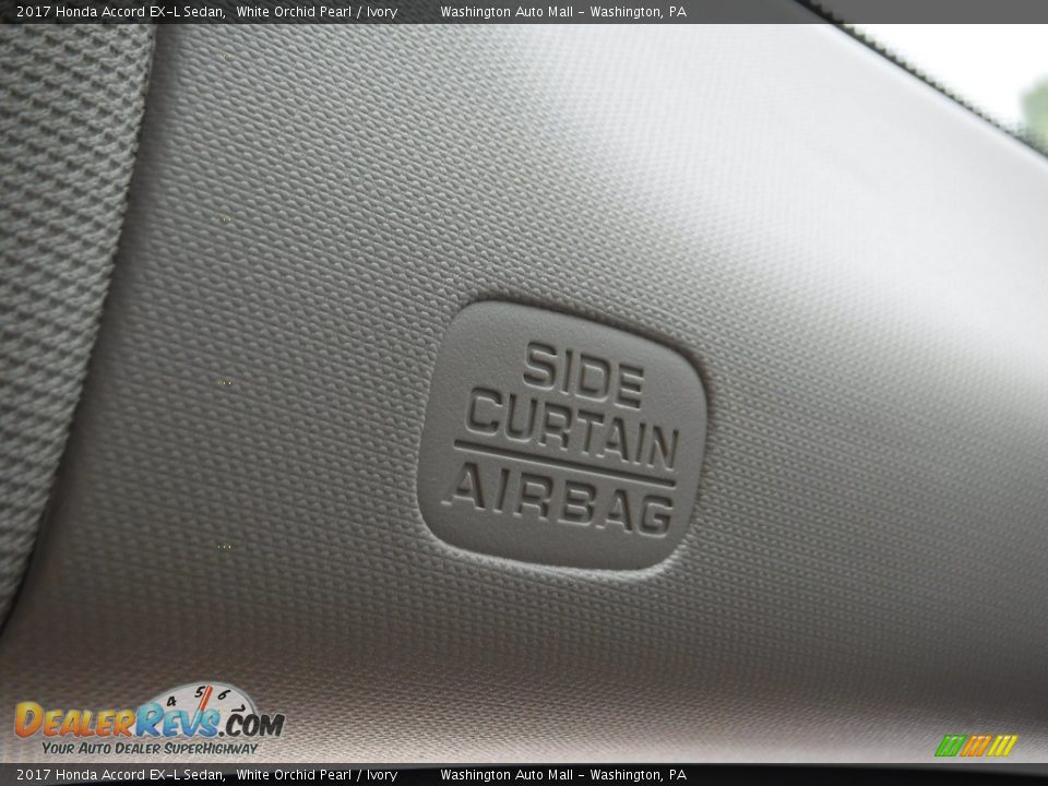 2017 Honda Accord EX-L Sedan White Orchid Pearl / Ivory Photo #22