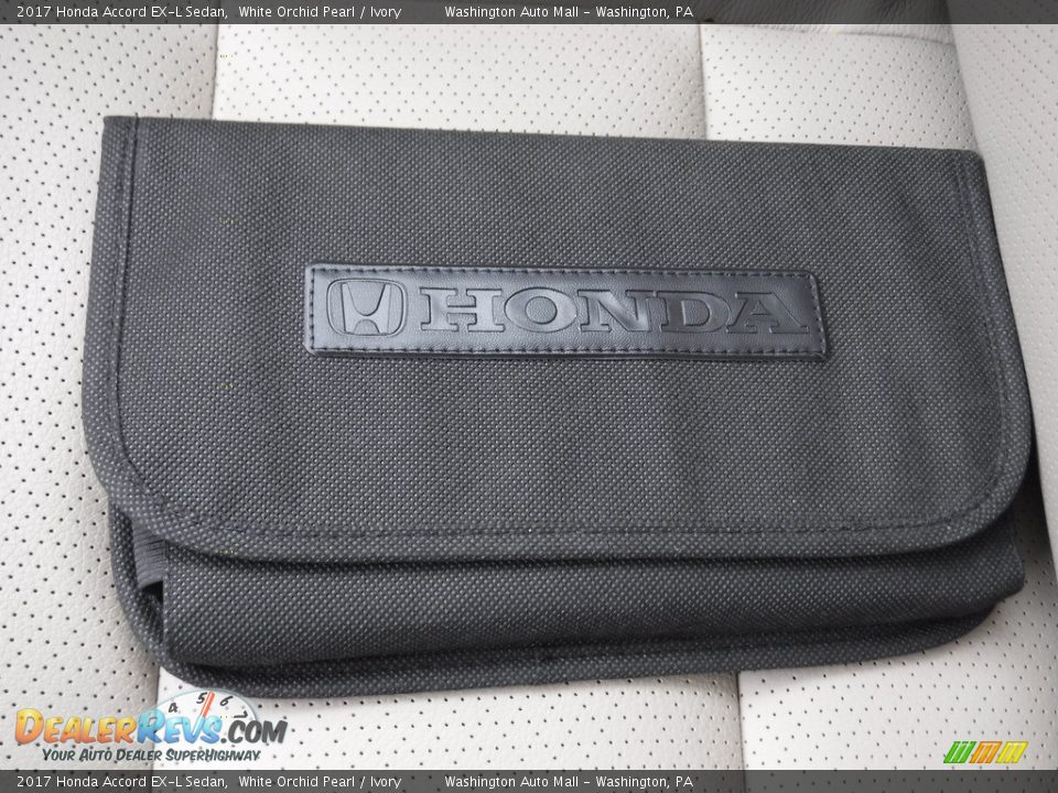 2017 Honda Accord EX-L Sedan White Orchid Pearl / Ivory Photo #25
