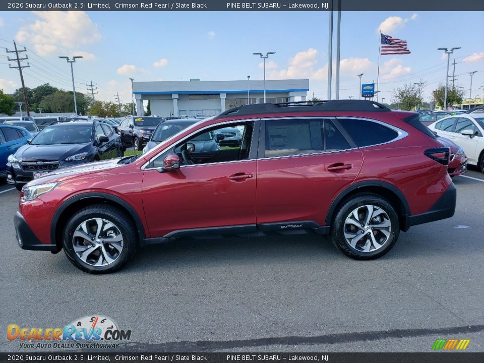 2020 Subaru Outback 2.5i Limited Crimson Red Pearl / Slate Black Photo #3