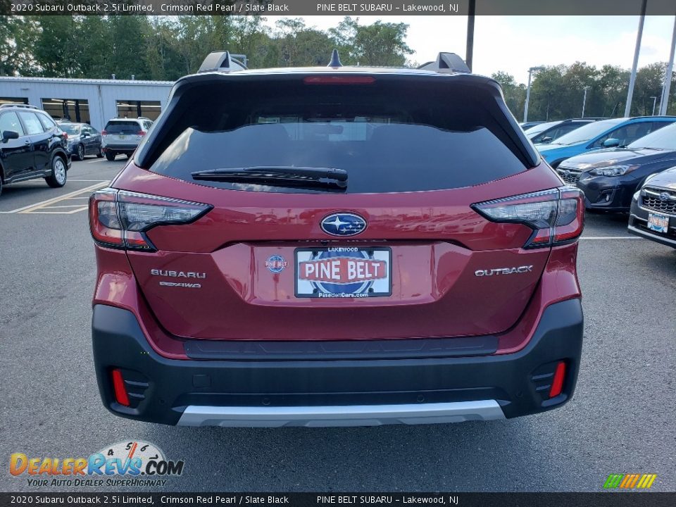 2020 Subaru Outback 2.5i Limited Crimson Red Pearl / Slate Black Photo #5