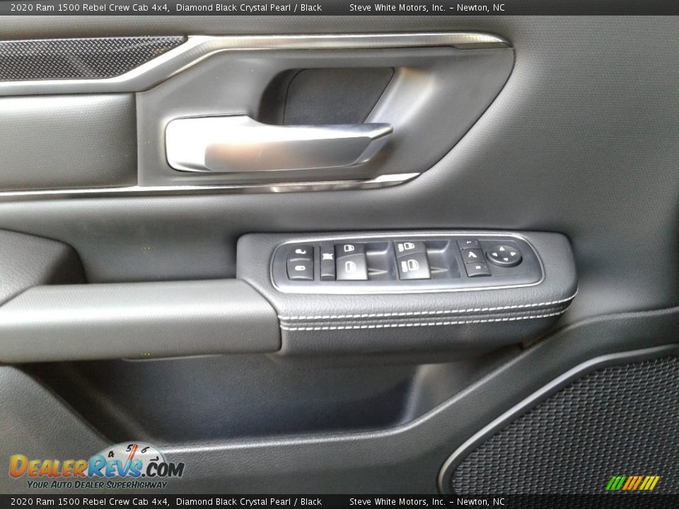 2020 Ram 1500 Rebel Crew Cab 4x4 Diamond Black Crystal Pearl / Black Photo #9