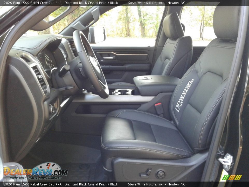 2020 Ram 1500 Rebel Crew Cab 4x4 Diamond Black Crystal Pearl / Black Photo #10