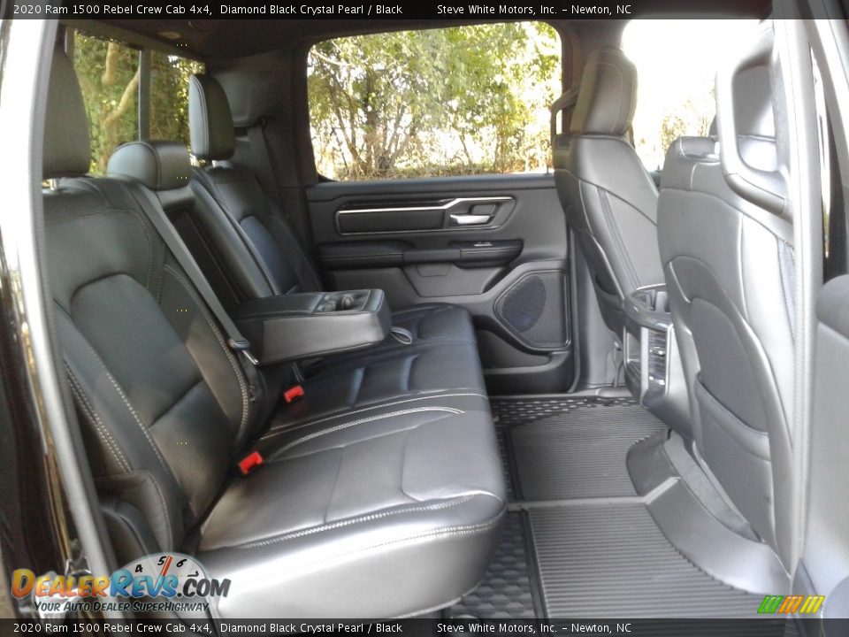 2020 Ram 1500 Rebel Crew Cab 4x4 Diamond Black Crystal Pearl / Black Photo #13
