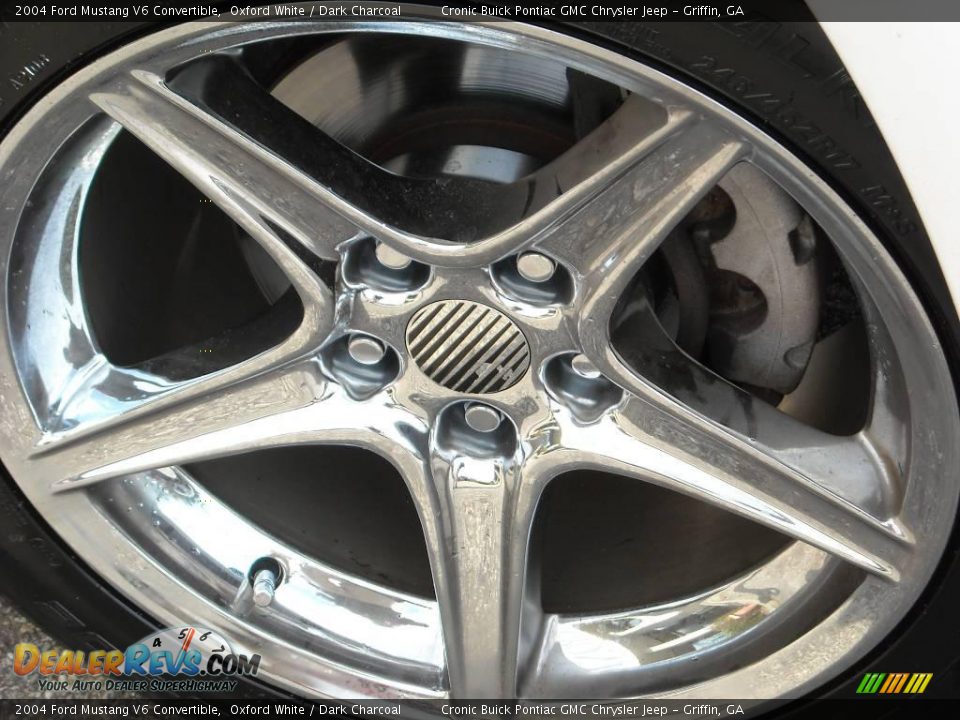 2004 Ford Mustang V6 Convertible Oxford White / Dark Charcoal Photo #19