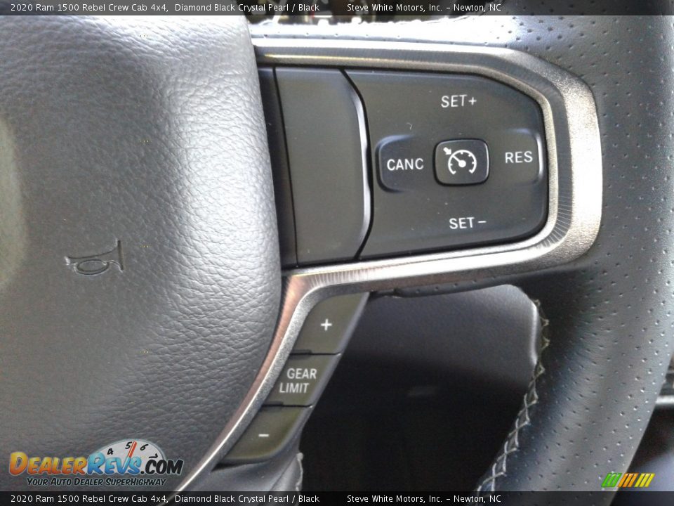 2020 Ram 1500 Rebel Crew Cab 4x4 Diamond Black Crystal Pearl / Black Photo #18