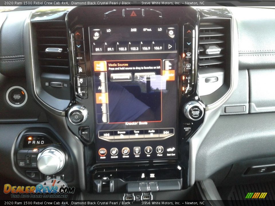 2020 Ram 1500 Rebel Crew Cab 4x4 Diamond Black Crystal Pearl / Black Photo #20