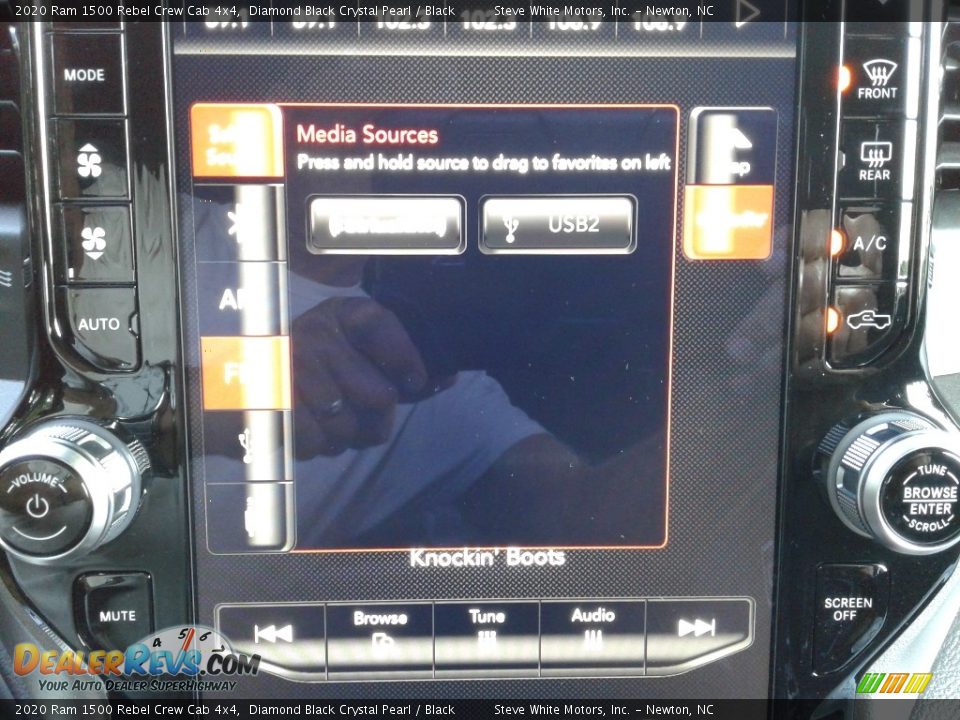 2020 Ram 1500 Rebel Crew Cab 4x4 Diamond Black Crystal Pearl / Black Photo #21