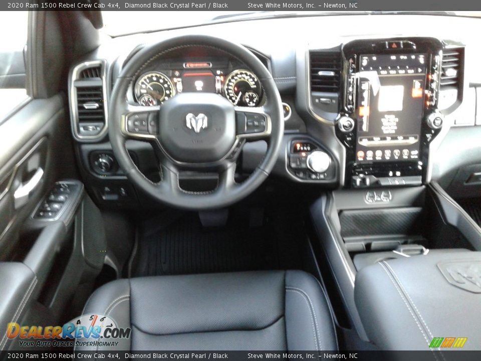 2020 Ram 1500 Rebel Crew Cab 4x4 Diamond Black Crystal Pearl / Black Photo #30