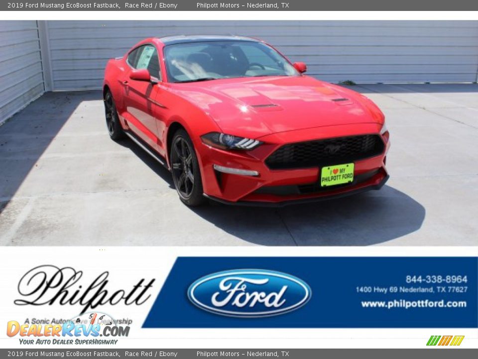 2019 Ford Mustang EcoBoost Fastback Race Red / Ebony Photo #1