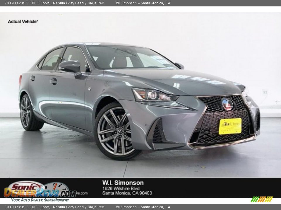 2019 Lexus IS 300 F Sport Nebula Gray Pearl / Rioja Red Photo #1