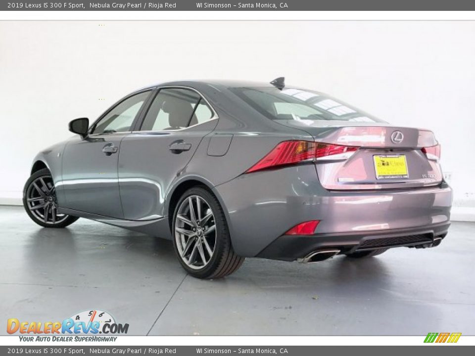 2019 Lexus IS 300 F Sport Nebula Gray Pearl / Rioja Red Photo #10