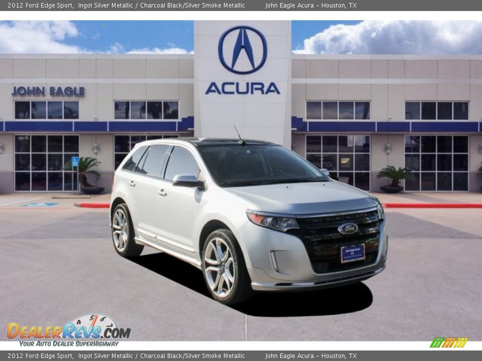 2012 Ford Edge Sport Ingot Silver Metallic / Charcoal Black/Silver Smoke Metallic Photo #1