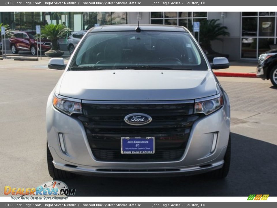2012 Ford Edge Sport Ingot Silver Metallic / Charcoal Black/Silver Smoke Metallic Photo #2