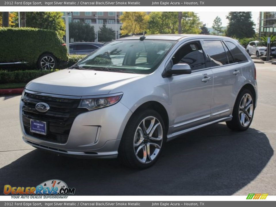 2012 Ford Edge Sport Ingot Silver Metallic / Charcoal Black/Silver Smoke Metallic Photo #3