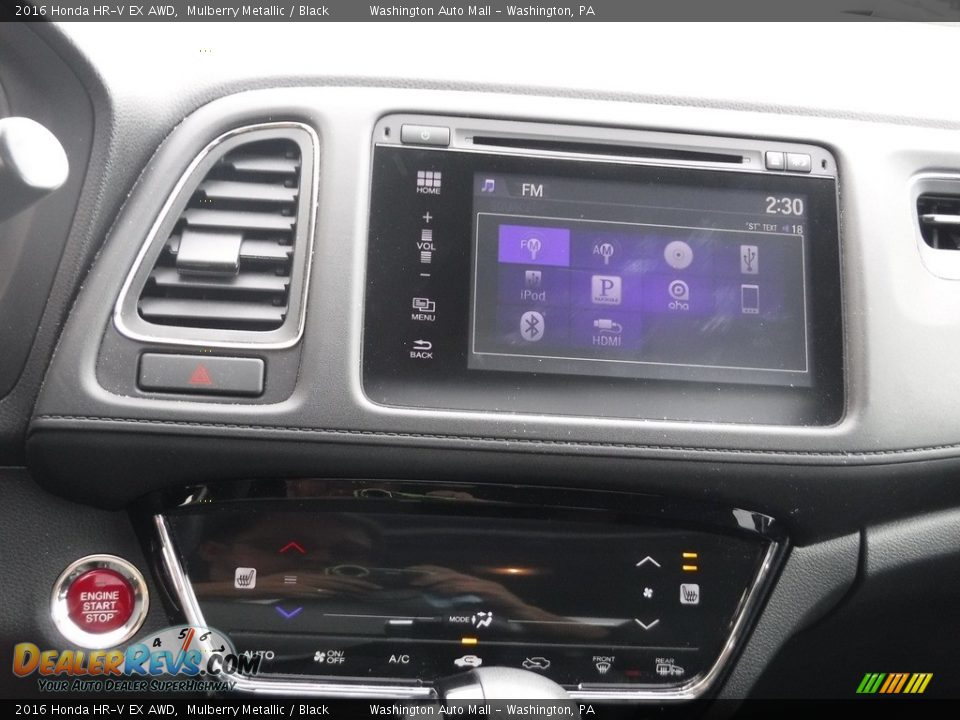 2016 Honda HR-V EX AWD Mulberry Metallic / Black Photo #17