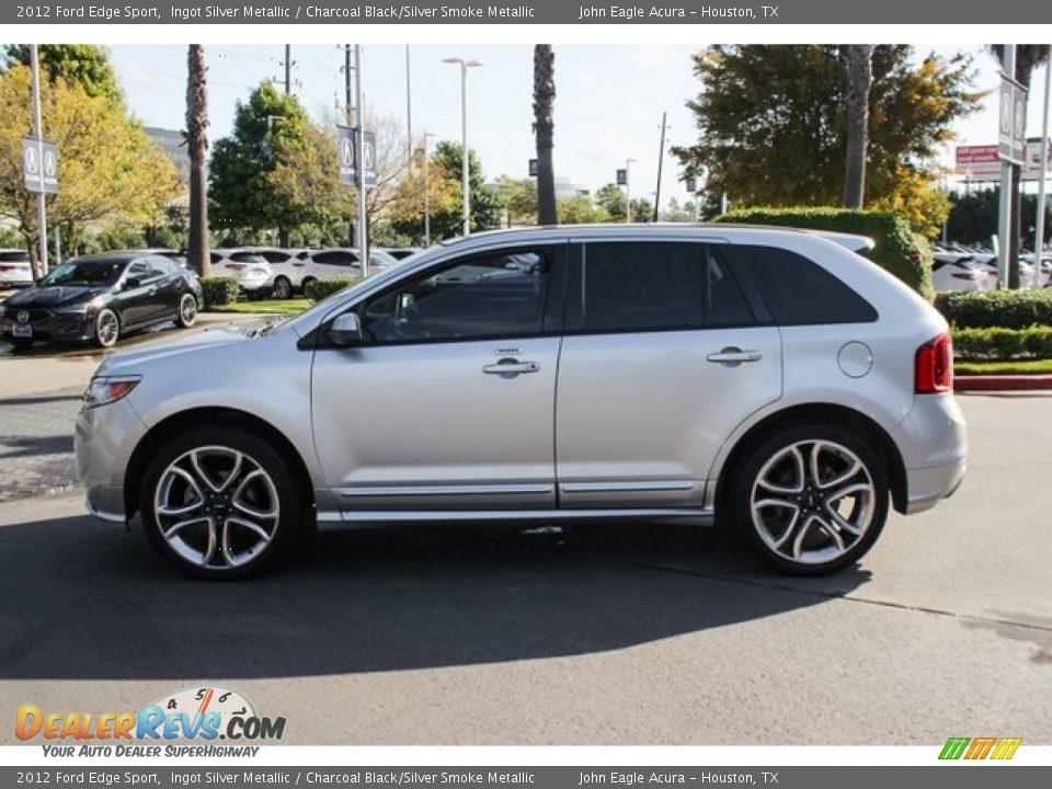 2012 Ford Edge Sport Ingot Silver Metallic / Charcoal Black/Silver Smoke Metallic Photo #4