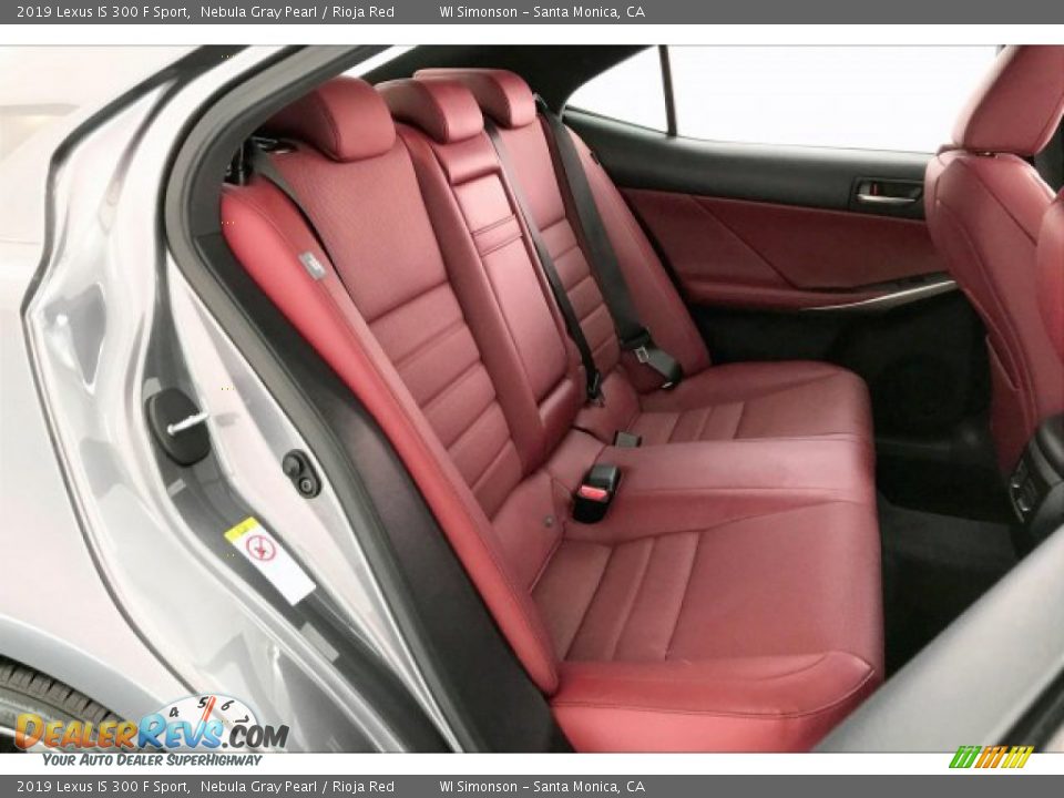 Rear Seat of 2019 Lexus IS 300 F Sport Photo #13