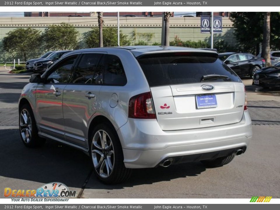2012 Ford Edge Sport Ingot Silver Metallic / Charcoal Black/Silver Smoke Metallic Photo #5