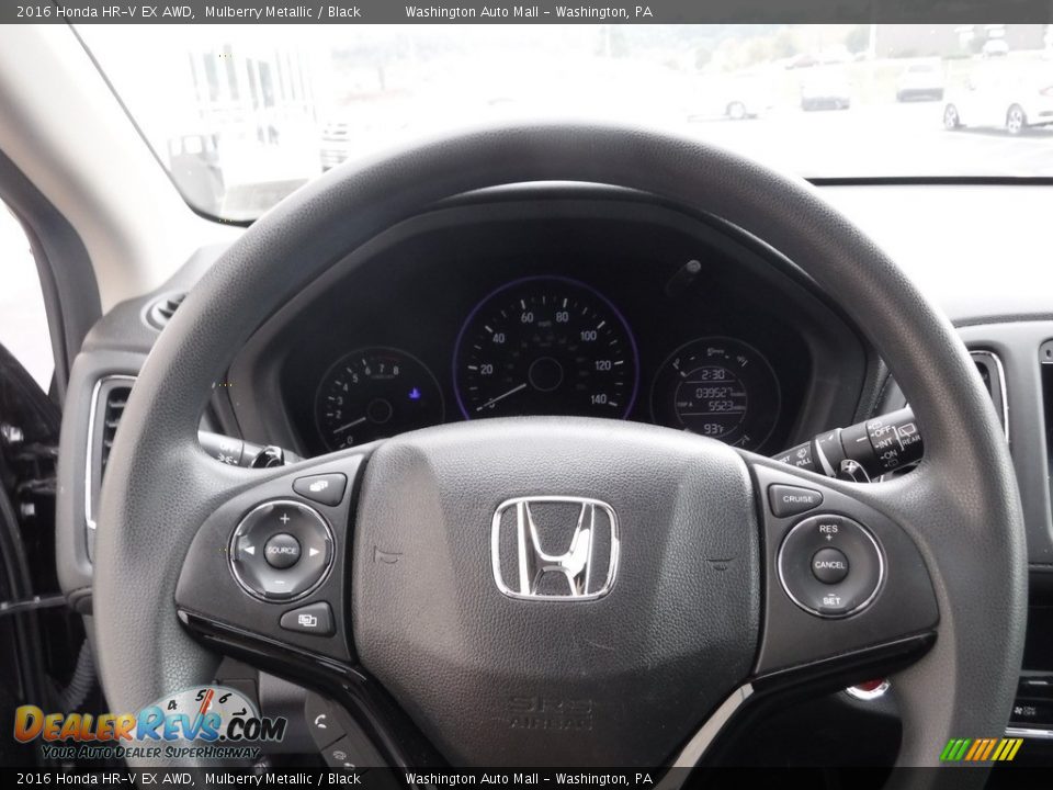 2016 Honda HR-V EX AWD Mulberry Metallic / Black Photo #20
