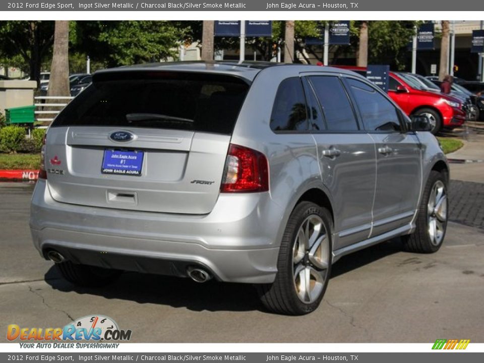 2012 Ford Edge Sport Ingot Silver Metallic / Charcoal Black/Silver Smoke Metallic Photo #7