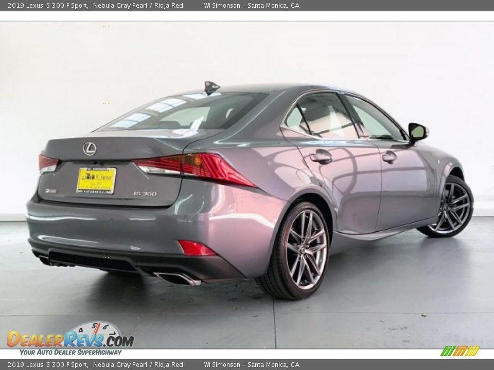 2019 Lexus IS 300 F Sport Nebula Gray Pearl / Rioja Red Photo #16