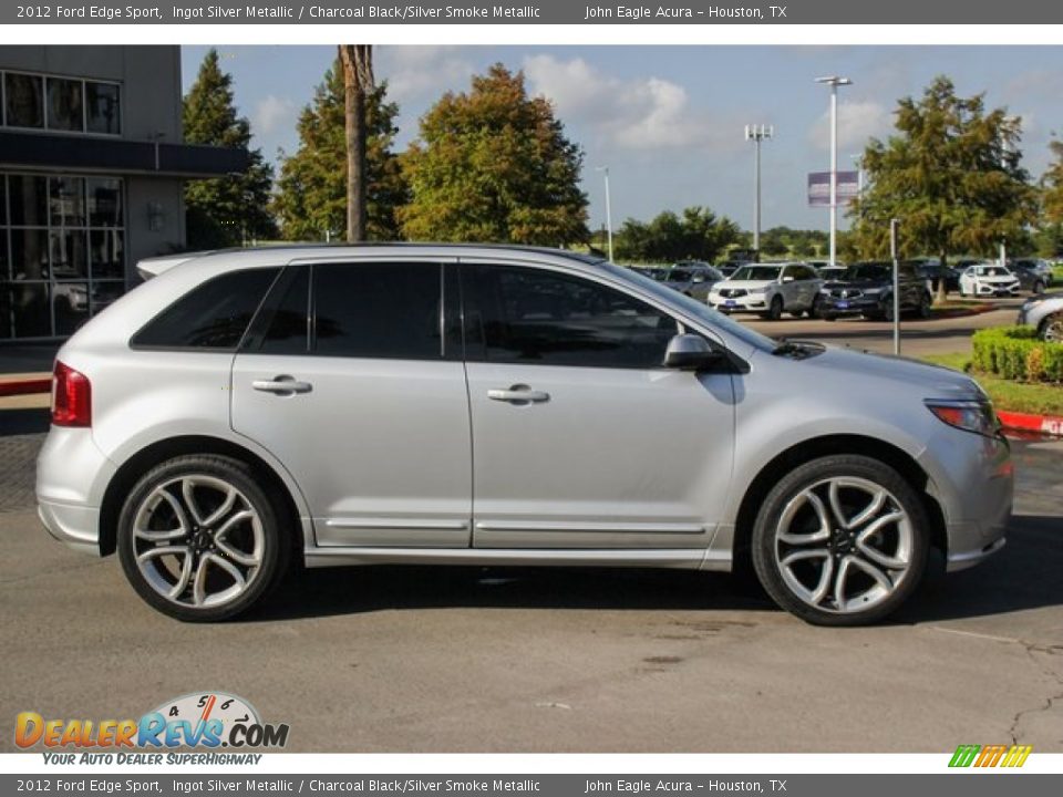 2012 Ford Edge Sport Ingot Silver Metallic / Charcoal Black/Silver Smoke Metallic Photo #8