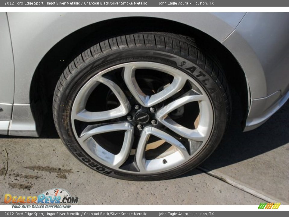 2012 Ford Edge Sport Ingot Silver Metallic / Charcoal Black/Silver Smoke Metallic Photo #10