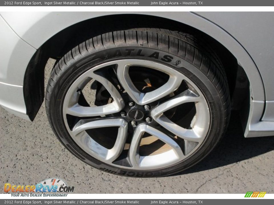 2012 Ford Edge Sport Ingot Silver Metallic / Charcoal Black/Silver Smoke Metallic Photo #11