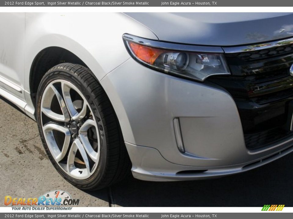 2012 Ford Edge Sport Ingot Silver Metallic / Charcoal Black/Silver Smoke Metallic Photo #12