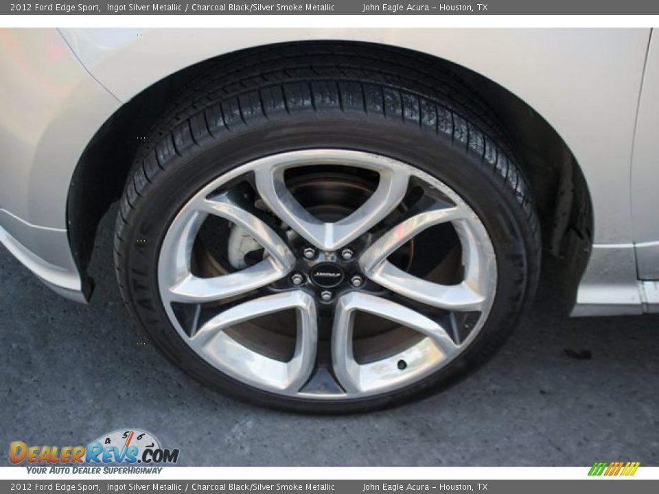 2012 Ford Edge Sport Ingot Silver Metallic / Charcoal Black/Silver Smoke Metallic Photo #14