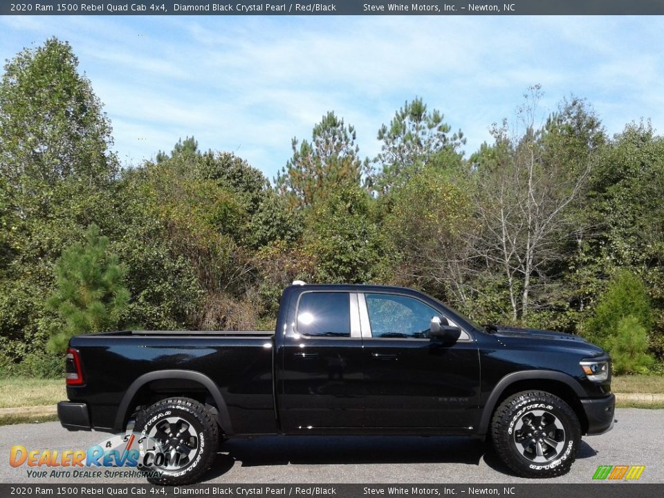 Diamond Black Crystal Pearl 2020 Ram 1500 Rebel Quad Cab 4x4 Photo #5