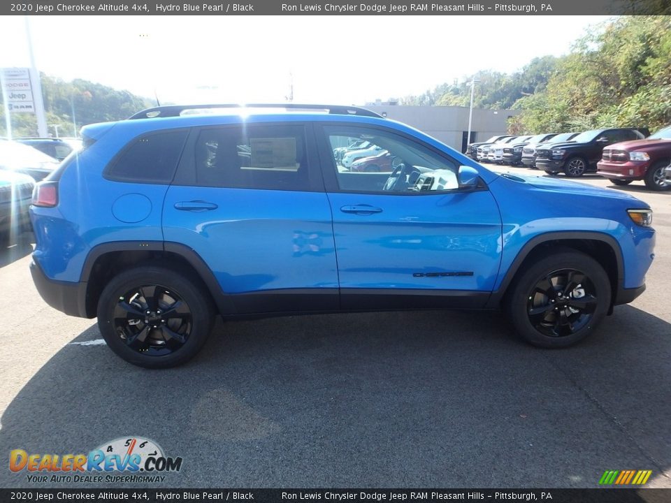 2020 Jeep Cherokee Altitude 4x4 Hydro Blue Pearl / Black Photo #7