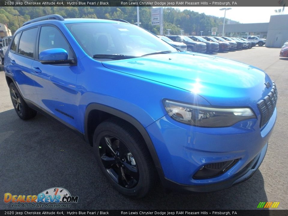 2020 Jeep Cherokee Altitude 4x4 Hydro Blue Pearl / Black Photo #8